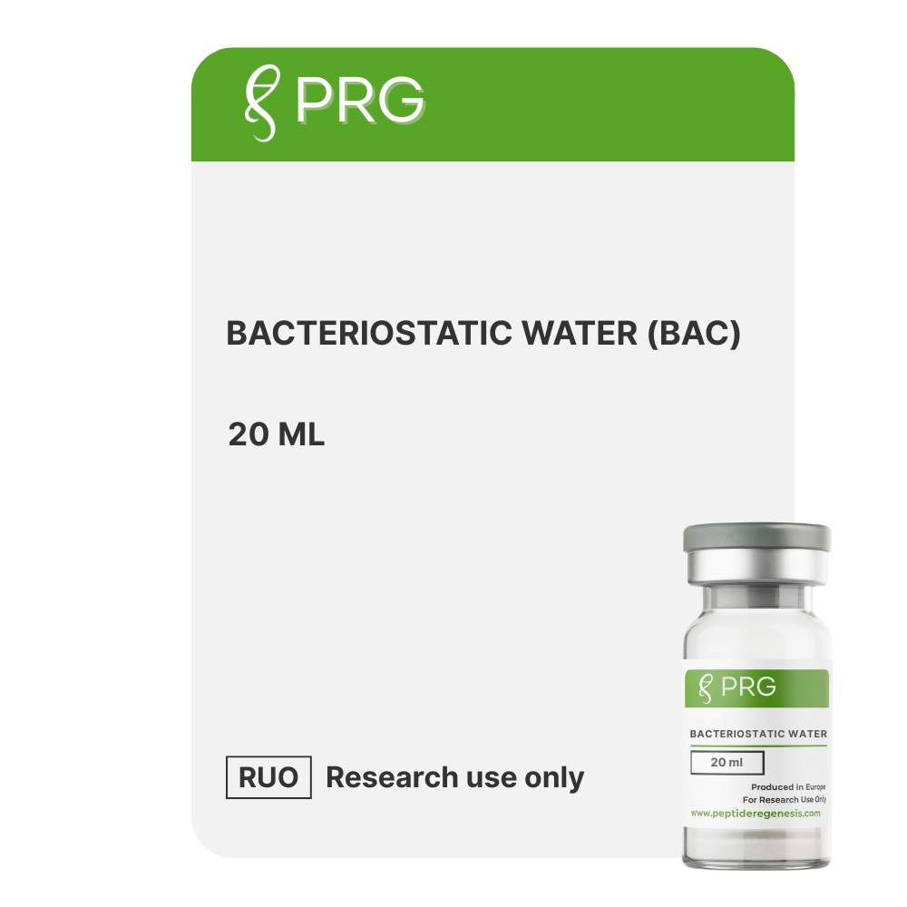 Bacteriostatic Water - 20 ml peptide vial (RUO) for research use only