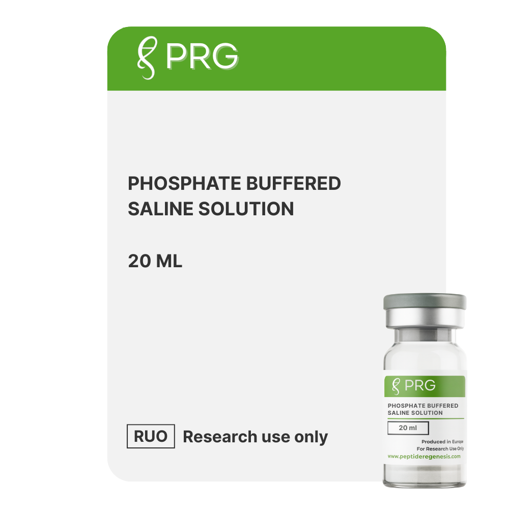 Phosphate Buffered Saline (PBS) - 20 ml peptide vial (RUO) for research use