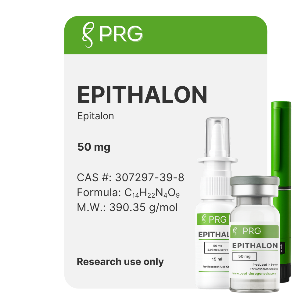 epithalon beneficios Epitalón 50 mg – Péptido de Investigación Antienvejecimiento – PRG