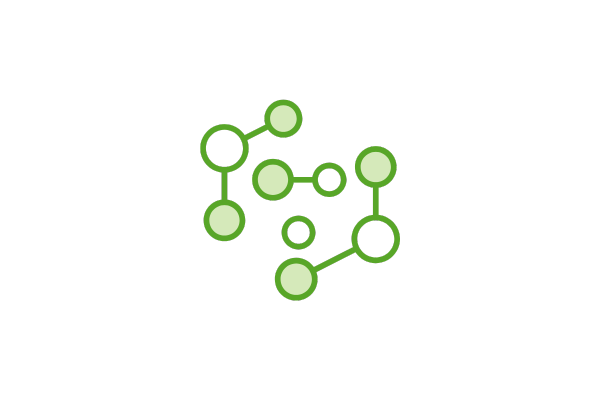 Close-up of a peptide bond in a molecular chain, representing the structure of proteins and peptide biochemistry.