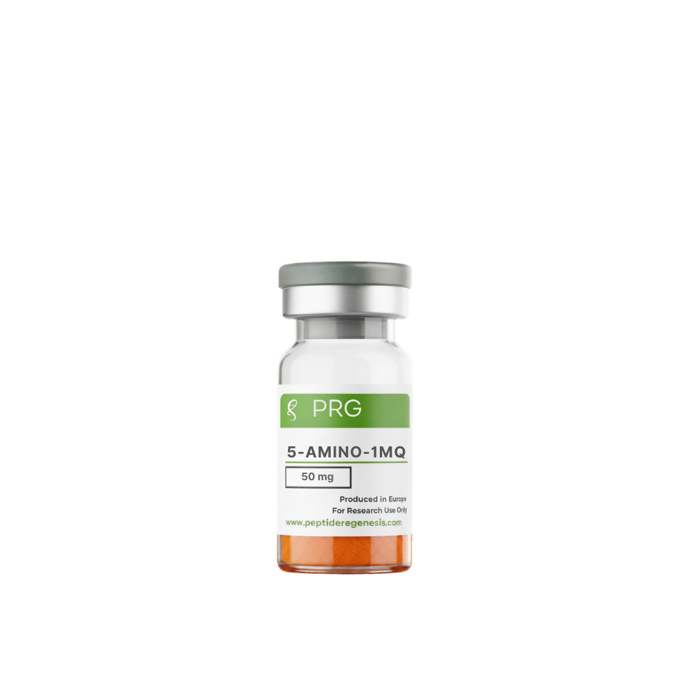 Vial labeled 'PRG 5-AMINO-1MQ' on a white background