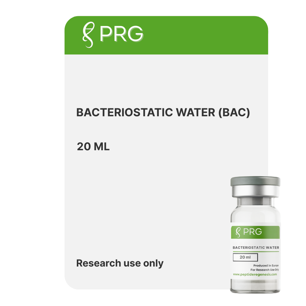 Bacteriostatic Water - 20 ml peptide vial for research use only