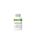 White supplement bottle labeled 'PRG Cartalax' on a white background