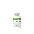 Cortagen research peptdie capsules on a white background