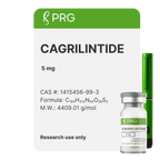 Cagrilintide packaging with PRG branding on a white background