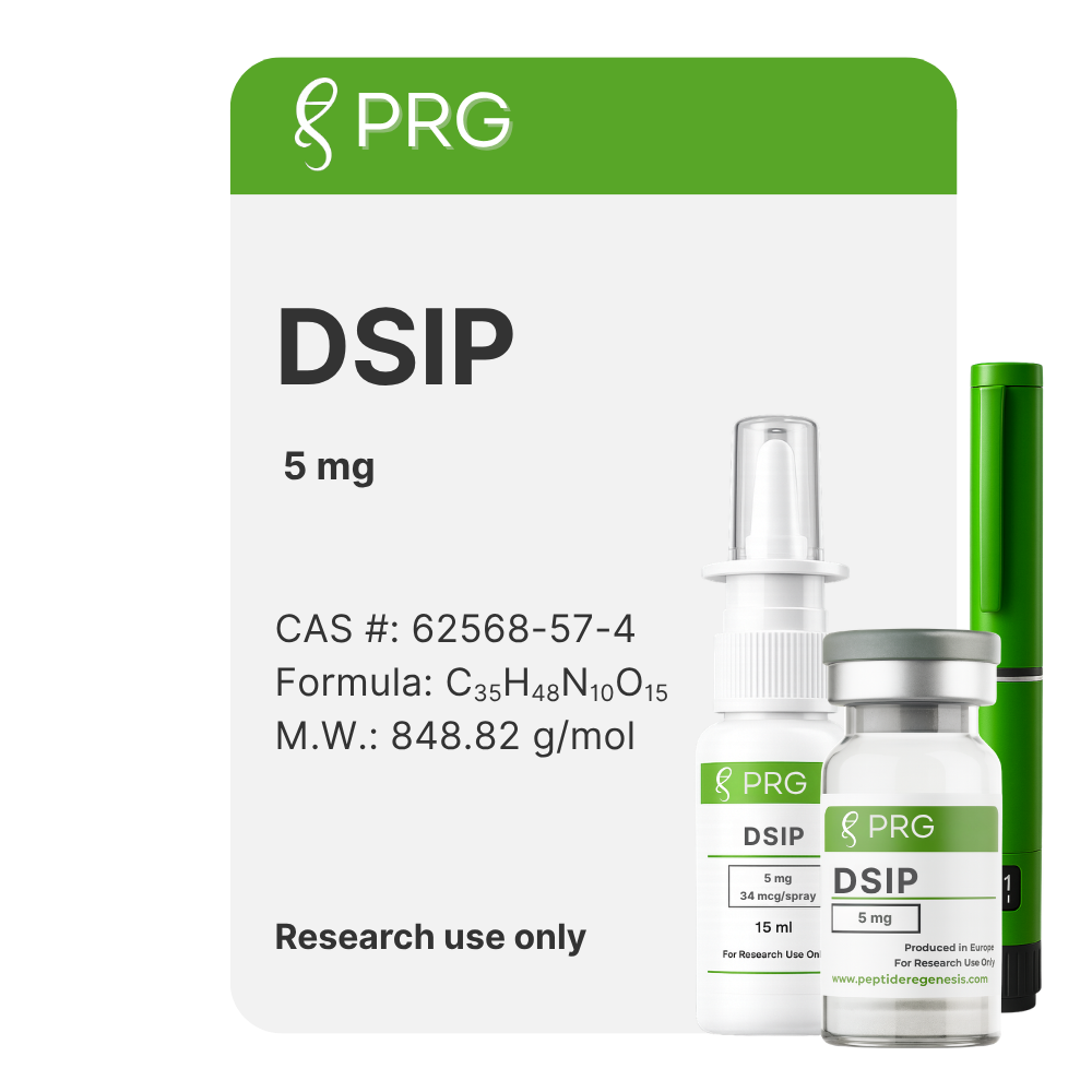 PRG DSIP packaging with medical devices on a white background