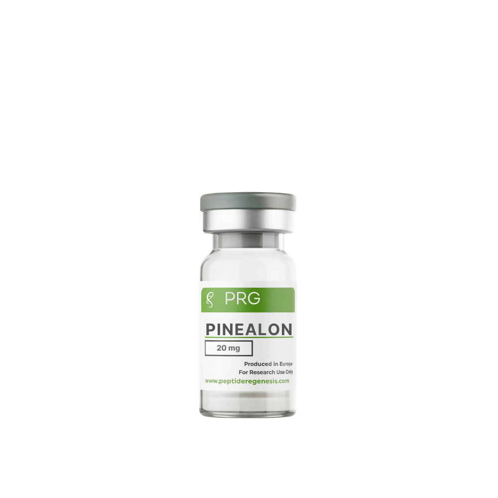 Pinealon vial on a white background