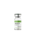 Vial labeled 'SEMAX' with 'PRG' on a white background
