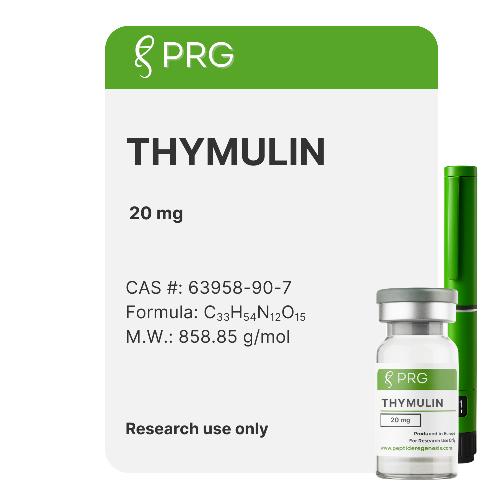 Thymulin packaging with PRG branding on a white background