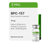 BPC-157 research peptide on a white background