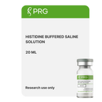 Histidine Buffered Saline (HBS) - 20 ml peptide vial for research use only
