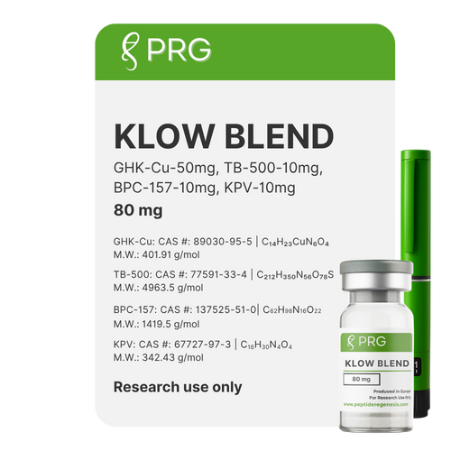 klow peptide para que sirve KLOW Blend 80mg – Mezcla de Péptidos para Investigación – PRG