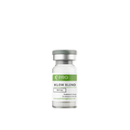 Vial labeled 'PRG KLOW BLEND' on a white background