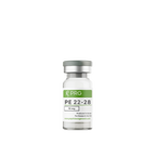 Vial labeled 'PRG PE 22-28' on a white background