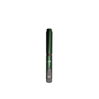 Green pen with a logo on a white background