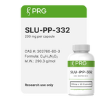 PRG SLU-PP-332 supplement bottle with label on a white background